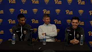 Pitt Mens Soccer  Jay Vidovich Valentin Noel amp Bertin Jacquesson  Postgame Presser vs Portland [upl. by Arev]