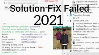 Solution Fix FRP TOOL 2021 Failed launching Browser Event Drives [upl. by Dougald306]