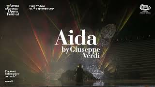 Aida  101 Arena di Verona Opera Festival 2024  Trailer ENG  30 sec [upl. by Gorton]