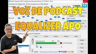 Como configurar o microfone no Peace Equalizer APO [upl. by Ayotna]