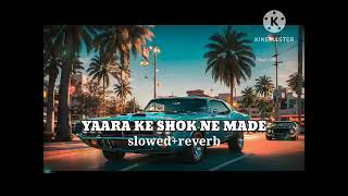 YARA KE SHOK NA MADE SlowedReverb New Trending Song 2024 lofi slowedandreverb [upl. by Reidar]