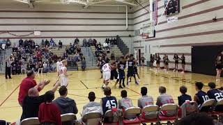 Part 1 Tommy Brascia Leavitt Middle School Basketball vs Escobedo won 4836 8th grade 12418 [upl. by Aynotahs]