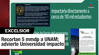 Recorte a presupuesto de la UNAM e IPN fue un error dice Hacienda [upl. by Plank311]