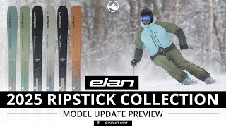 2025 Elan Ripstick Ski Collection Introduction and First Impressions with SkiEssentialscom [upl. by Lleuqram310]