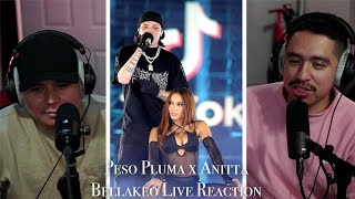 PESO PLUMA X ANITTA BELLAKEO LIVE REACTION [upl. by Bakemeier]