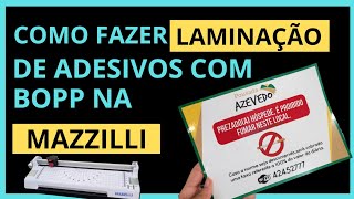 Como fazer laminação com bopp na Mazzilli [upl. by Aisel]