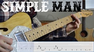 Simple Man Lynyrd Skynyrd How to play BASS Lesson How to play Tutorial TAB [upl. by Roderigo]