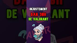 BAN 30H de VALO 🤔  valorantfr fyp valorant humour mhadator [upl. by Rheba]