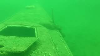 The inside of a sank sailboat I believe this is at Gilboa Quarry [upl. by Annekam812]