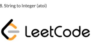 String to Integer atoi in java easy solution [upl. by Learrsi135]