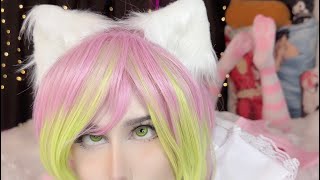 ASMR ♡ Kisses Mouth Sounds Tongue Fluttering ♡ Mitsuri Cosplay [upl. by Arnaud546]