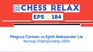 Magnus Carlsen vs Kjetil Aleksander Lie  Norway Championship 2004 [upl. by Myron]