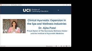 Clinical Ayurveda Expansion in the Spa and Wellness Industries Webinar [upl. by Novehc]