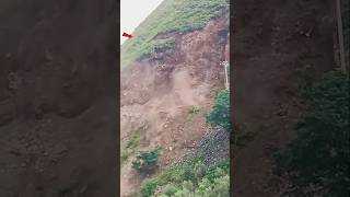 Big mountain landslide in npl nplmountains shorts [upl. by Alamat895]