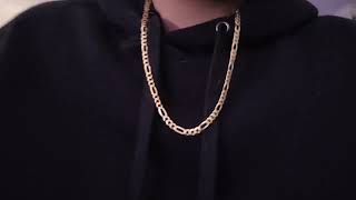 54mm 24 inch Figaro Chain review sterling silver review [upl. by Wolsky]