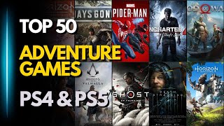 Top 50 Best ADVENTURE Games For PS4 amp PS5  2024 [upl. by Pincus804]