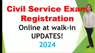 CIVIL SERVICE EXAM REGISTRATION UPDATES AS OF Dec 12 2024 [upl. by Ayerim]