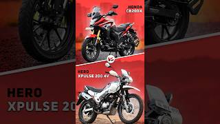 Honda CB 200X 😍 Vs Hero Xpulse 200 4V 🤩  Amazing Comparison 🔥 shorts [upl. by Nelli]