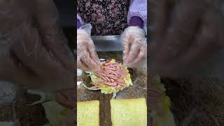 35 Ham Cheese Egg Toast  Korean Street Food shortvideo [upl. by Summers]