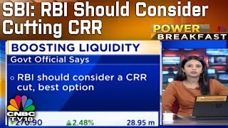 Rajnish Kumar SBI RBI Should Consider Cutting CRR For Liquidity  Power Breakfast Part 2 [upl. by Yelhak]