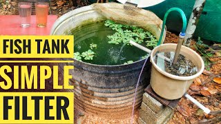 Fish Tank Simple Filter  Low Cost And Simple  എളുപ്പത്തിൽ ഒരു ഫിൽറ്റർ ഉണ്ടാക്കിയാലോ  Aquaponic [upl. by Brest]