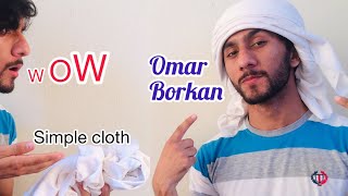 How to tie head scarf like omar borkan Al gala  full tutorial Majid shah 2020 [upl. by Olivero485]