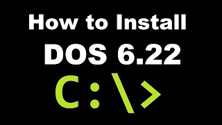 How to Install Microsoft DOS 622 [upl. by Nilyac]