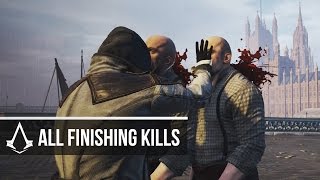 Assassins Creed Syndicate  ALL Finishing MovesBrutal Kills Compilation [upl. by Netsirc]