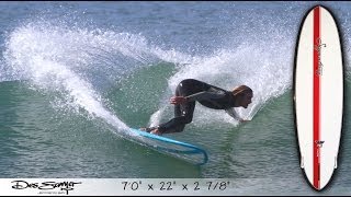 Jeffreys Bay surfing in style  Signature Board Tech with JBay shaper DES SAWYER  7ft funboard [upl. by Lowrance]