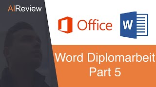 Word Tutorial DiplomarbeitAbschlussarbeit  5 Praktische Tipps bis zum PDF Export [upl. by Adiel]