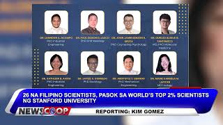 26 na Filipino scientist pasok sa World’s top 2 percent scientist ng Stanford University NEWSCOOP [upl. by Clare]