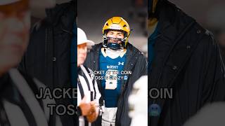 Wearing a jacket at the coin toss is insane ngl🤣 footballshorts youtubeshorts football [upl. by Aihpledalihp]