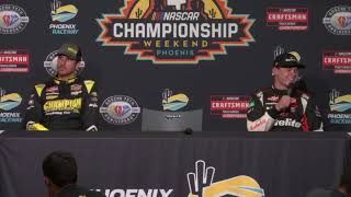 Grant Enfinger and Corey Heim Craftsman Truck Series Championship Post Race Press Conference [upl. by Ahab31]