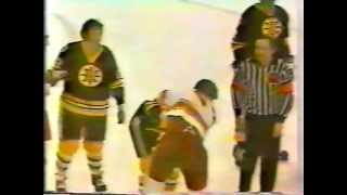 Bruins vs Atlanta Flames Bench Clearing Brawl [upl. by Tanitansy]