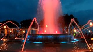 Colorful Water Fountains Show Salou Costa Dorada [upl. by Dale871]