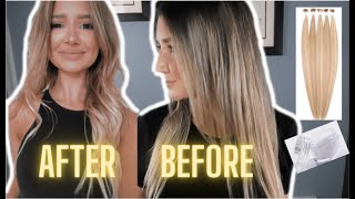 HOW TO REUSE YOUR KERATIN HAIR EXTENSIONS ll At Home Keratin Hair Extensions [upl. by Azenav]