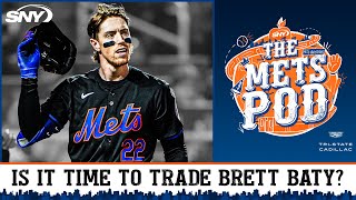 Does Brett Baty have a Mets future or is he a future trade chip  The Mets Pod  SNY [upl. by Nichol]