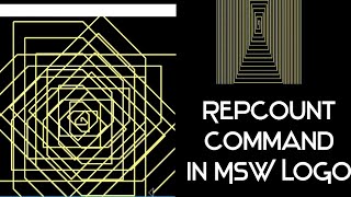 Repcount command  Repcount command in MSW LOGO  Beautiful Pattern in MSW LOGO  SPIRAL Commands [upl. by Helmut816]