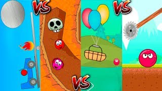 Red Ball 1 vs Red ball 2 vs Red Ball 3 vs Red Ball 4 vs Red Ball 5 iOS android [upl. by Cheshire12]