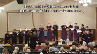 Miserere Mei Deus  Laudate Mennonite Ensemble  wlyrics [upl. by Elleval]