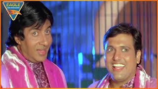 Comedy Scene  Govinda amp Amitabh Confront Their Duplicate Funny Comedy Scene  Eagle Entertainment [upl. by Marr]