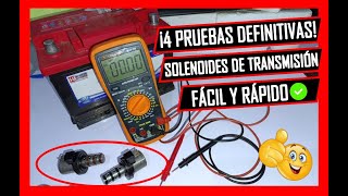 Como PROBAR SOLENOIDES De Transmisión Automática ✅4 PRUEBAS DEFINITIVAS ✅ [upl. by Kegan]