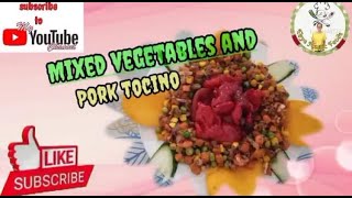 How to cook mixed vegetables and tocino with plate platter [upl. by Buckie]