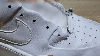 Restoration of Nike sneakers Shoe restoration Repair sneakers [upl. by Lebasiairam649]