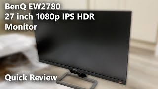 BenQ EW2780 Monitor Setup and Review [upl. by Narol]