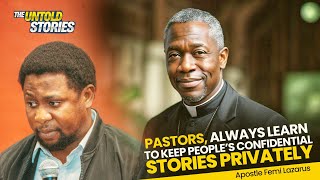 Pastors Stop Using Peoples Confidential Stories as Preaching Examples in church  Femi Lazarus [upl. by Elok]