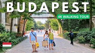 Budapest Hungary City Park 4K Walking Tour  July 2024 [upl. by Portia]