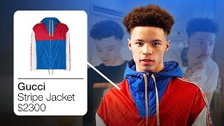 LIL MOSEY OUTFITS IN BLUEBERRY FAYGO  BURBERRY HEADBAND  NOTICED [upl. by Ltney910]