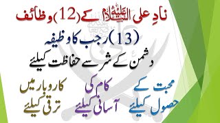 Nad e Ali Ka Wazifa For Love Hajat Marriage And Everything  13 Rajab ka Wazifa  IMAN ON QURAN [upl. by Nylcsoj]