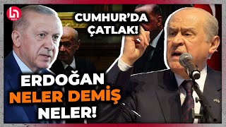 CUMHURDA ÇATLAK Erdoğan görüşmede Bahçeliye neler demiş neler quotİttifak konusunda hassas olunquot [upl. by Htebizile]